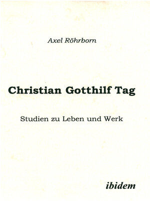 cover image of Christian Gotthilf Tag